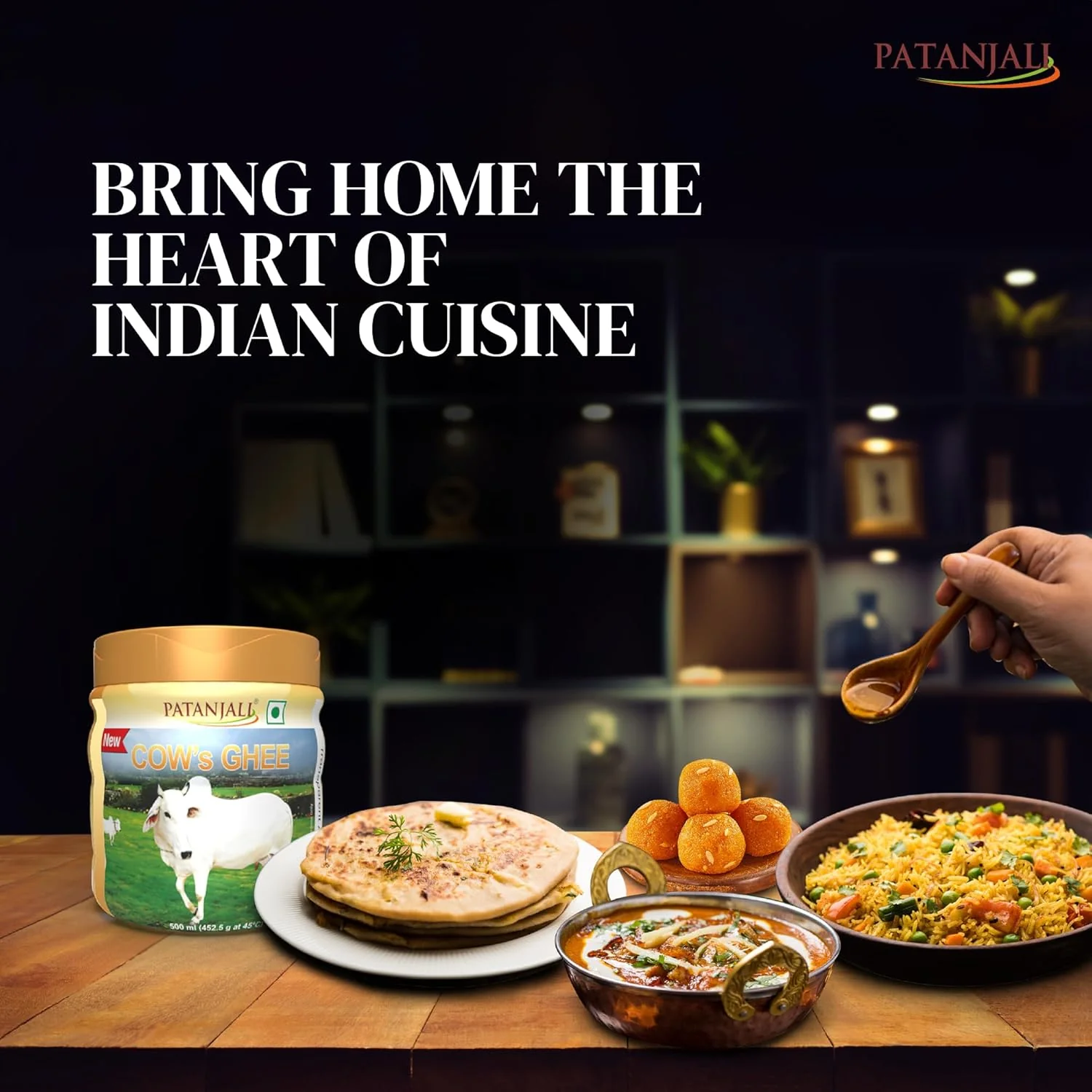 100% Natural Cow'S Ghee By Patanjali | High In Vitamins A, D & Healthy Desi Ghee For Protact Eyesights | (500ml) 16.9 Ounce | Jar Pack - Image 5