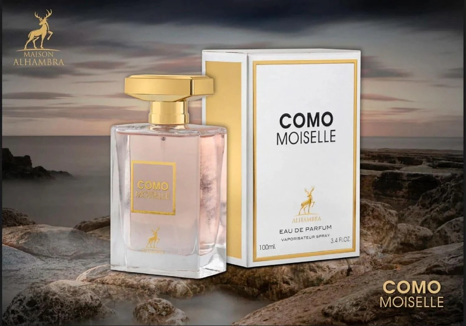COMO MOISELLE BY MAISON ALHAMBRA EAU DE PARFUM 100ML 3.4 FL.OZ. UNISEX FRAGRANCE - Image 4