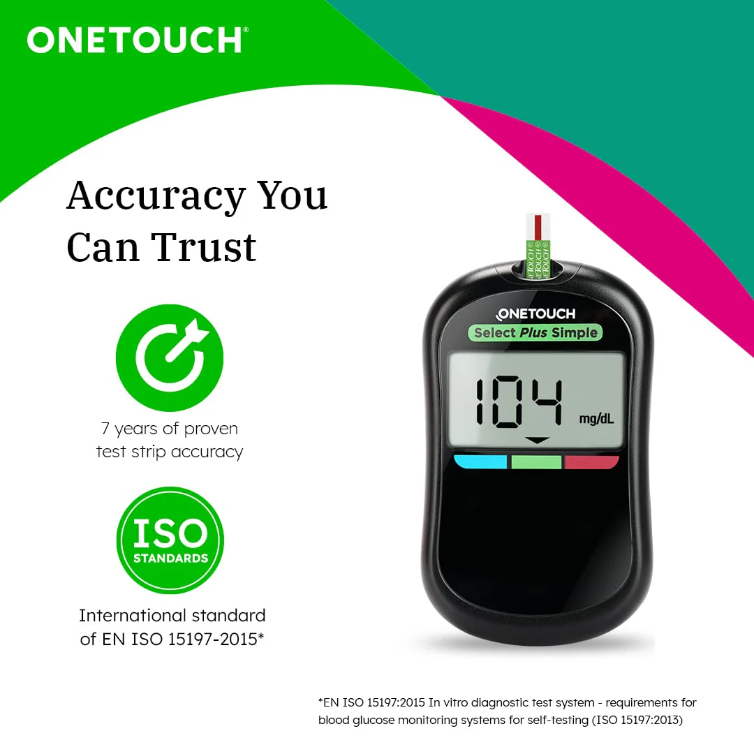 OneTouch Select Plus Test Strips - Pack of 25 Strips | Blood Sugar Test Machine Testing Strips | Global Iconic Brand | For use with OneTouch Select Plus Simple Glucometer - Image 5