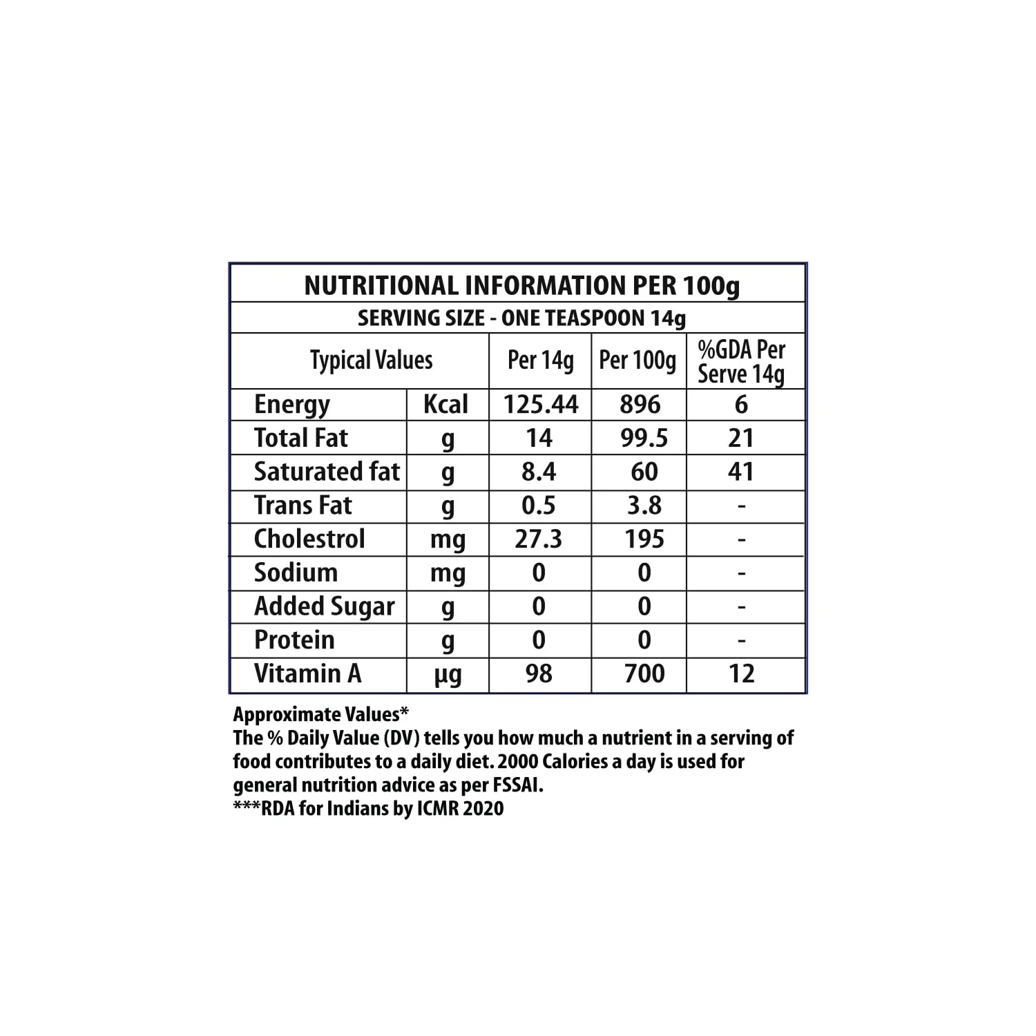Organic Pure Desi Ghee By Recent- The Real Taste | High In Protein Fiber Healthy Desi Ghee Good For Weight Managements | (1 Litr) 33.8 Ounce | Box Pack - Image 3